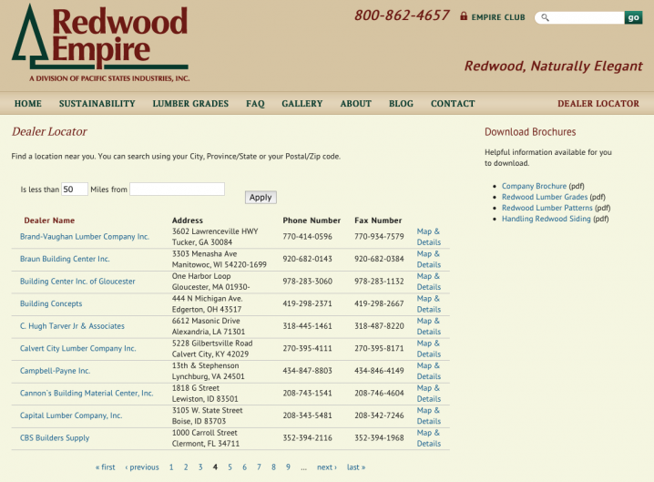 Redwood Empire - Dealer Locator