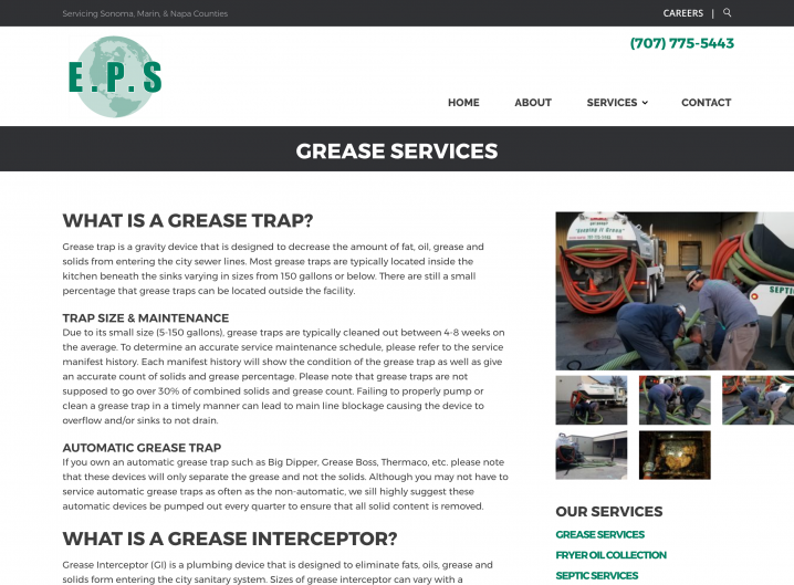 Environmental Pump Services service detail page