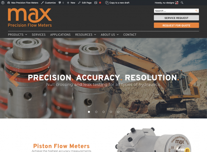 Max Machinery homepage