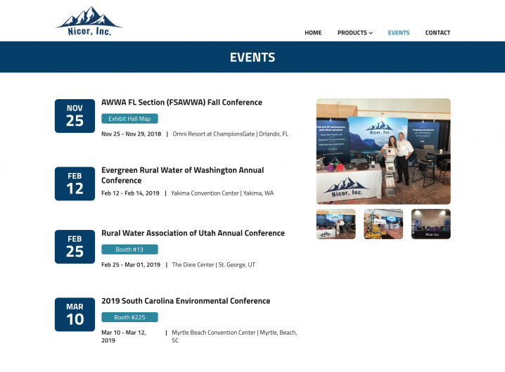 Nicor Inc. events page