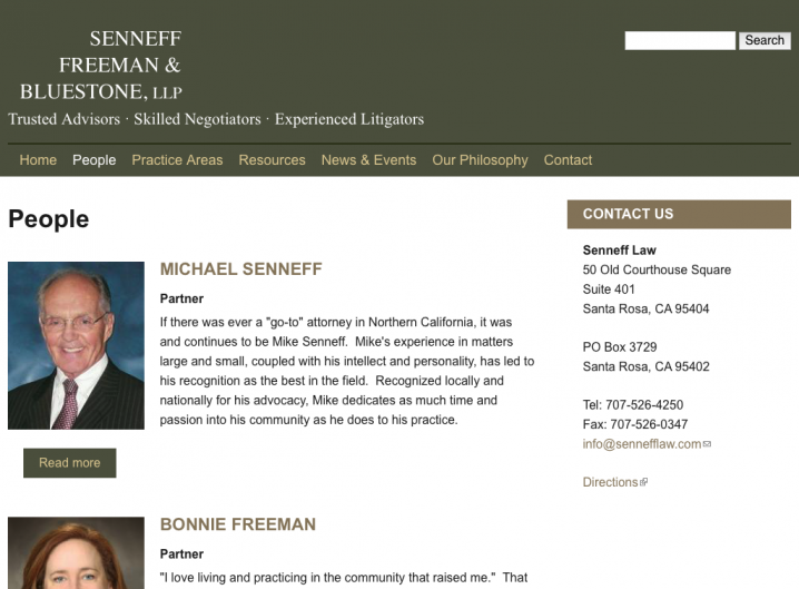 Senneff Freeman & Bluestone Law - People