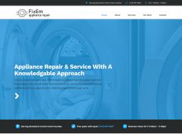FixEm Appliance Repair homepage