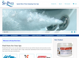 My Spa Parts Store Home page