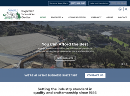 Superior Seamless website: Homepage